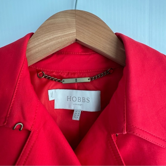 Hobbs Saskia trench coat red excellent condition size 6 - Picture 7 of 16